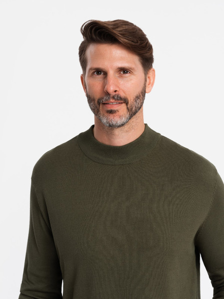 Ombre Clothing Îmbrăcăminte Ombre pentru bărbați, tricotată, cu jumătate de gât rotund, cu vâscoză