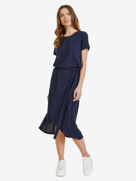 Sam 73 Dark Blue Midi Dress SAM 73 Gaia