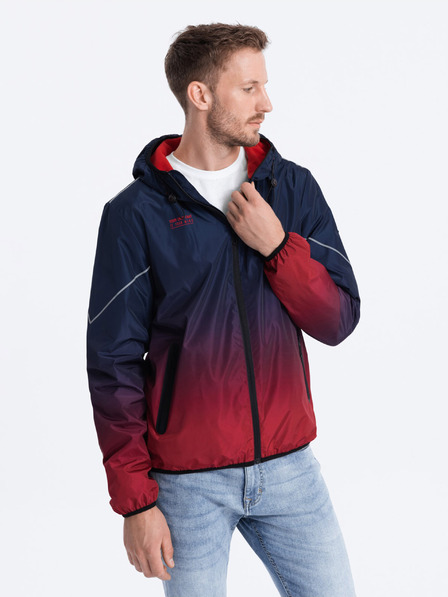 Ombre Clothing Jachetă sport roșie și albastră pentru bărbați de la Ombre Clothing