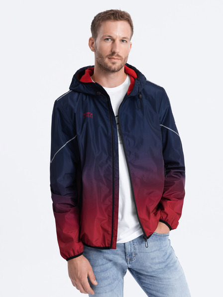 Ombre Clothing Jachetă sport roșie și albastră pentru bărbați de la Ombre Clothing