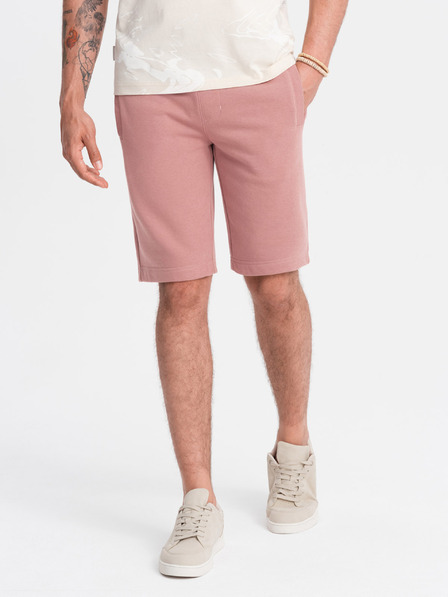 Ombre Clothing Pantaloni scurți de trening de bază roz pentru bărbați Ombre Clothing