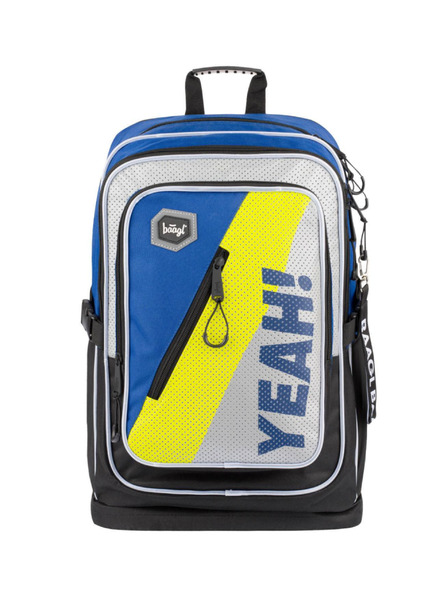 BAAGL  Rucsac școlar albastru cubic neon Baagl
