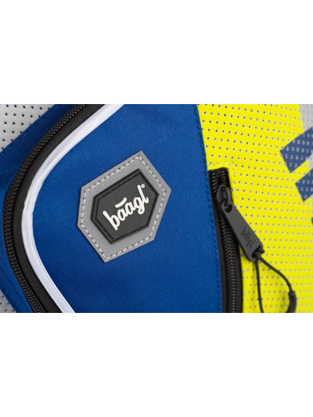 BAAGL  Rucsac școlar albastru cubic neon Baagl