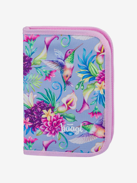 BAAGL  Valiză pentru creioane școlare mov cu un singur nivel Baagl Hummingbird