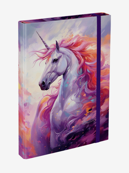BAAGL  Coperte pentru caiete școlare mov A4 Baagl Unicorn Kingdom