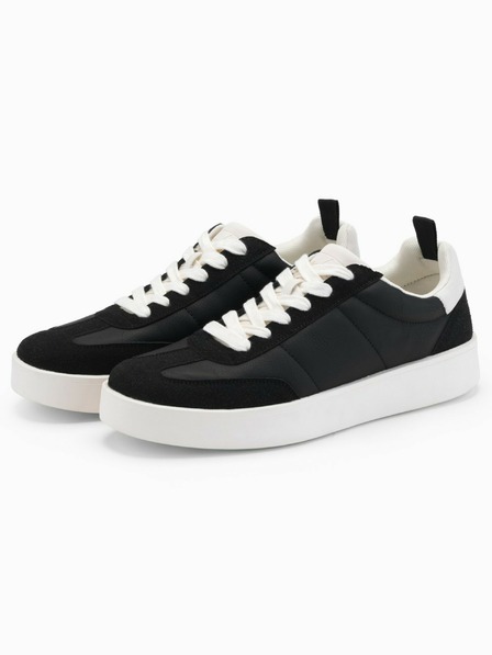 Ombre Clothing Adidași old-school cu talpă groasă pentru bărbați negru Ombre Clothing