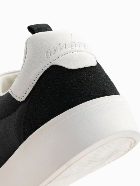 Ombre Clothing Adidași old-school cu talpă groasă pentru bărbați negru Ombre Clothing