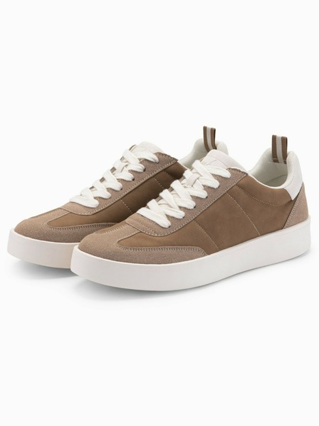 Ombre Clothing Adidași cu talpă groasă Oldschool pentru bărbați maro deschis Îmbrăcăminte Ombre