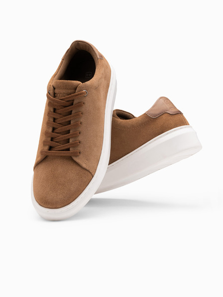 Ombre Clothing Adidași clasici pentru bărbați din piele de căprioară moale Îmbrăcăminte Ombre