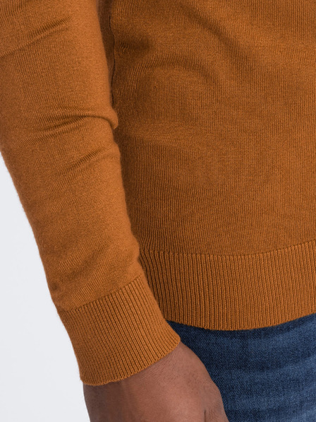 Ombre Clothing Knitted Viscose Turtleneck Solid Color pentru bărbați de la Ombre Clothing