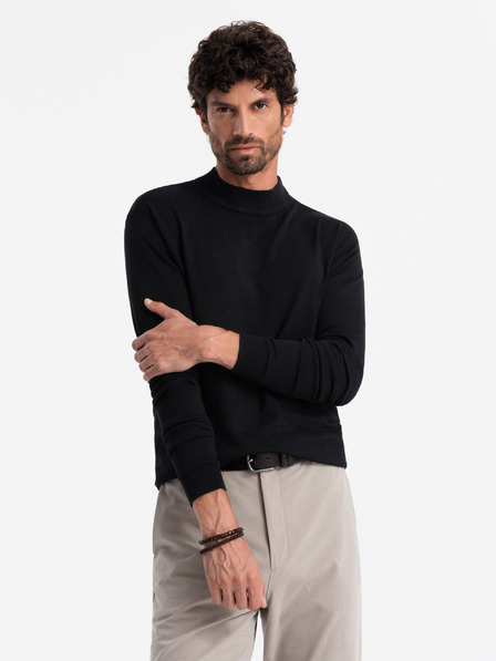 Ombre Clothing Îmbrăcăminte Ombre pentru bărbați, tricotată, cu jumătate de gât rotund, cu vâscoză