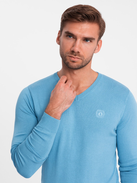 Ombre Clothing Pulover elegant pentru bărbați BASIC cu decolteu în V Îmbrăcăminte Ombre