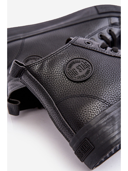 BIG STAR SHOES Adidași izolați de top pentru bărbați cu fermoar Black Big Star Size:
