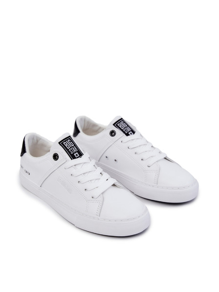 BIG STAR SHOES Adidași Big Star din piele pentru bărbați - alb