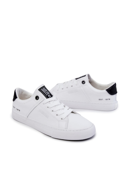 BIG STAR SHOES Adidași Big Star din piele pentru bărbați - alb