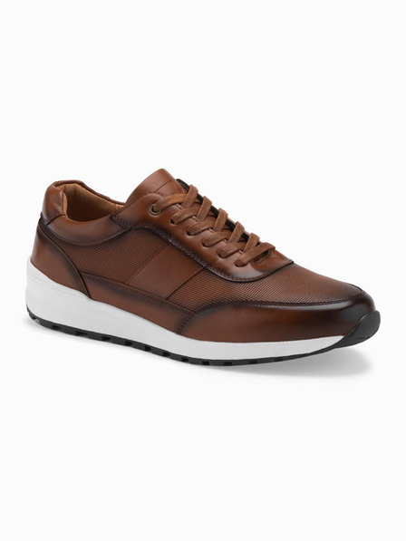 Ombre Clothing Adidași din pânză pentru bărbați maro Îmbrăcăminte Ombre