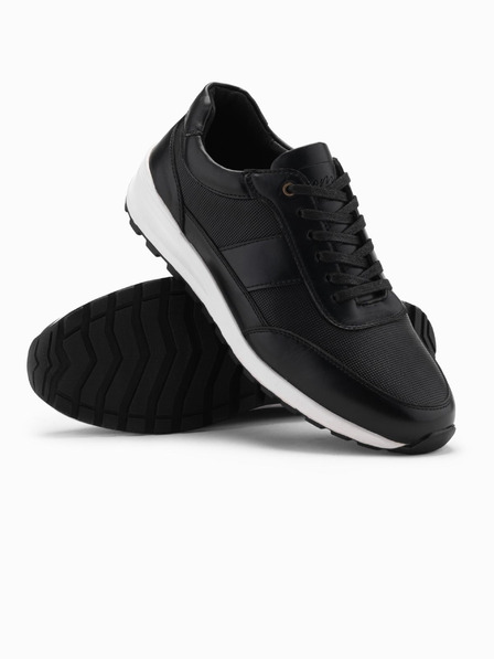 Ombre Clothing Adidași bărbătești din pânză negri Ombre Clothing