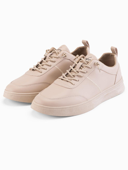 Ombre Clothing Pantofi casual unisex bărbătești eco nubuc bej Îmbrăcăminte Ombre