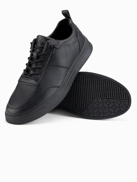 Ombre Clothing Pantofi casual unisex bărbătești eco nubuc negru Ombre Clothing