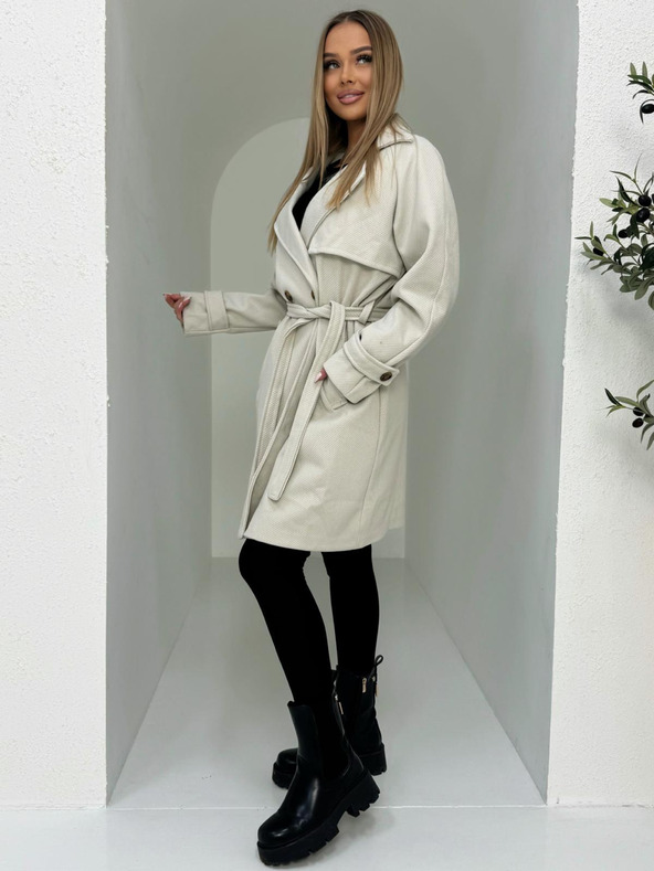 Edoti Palton fashion pentru femei - bej EDOTI