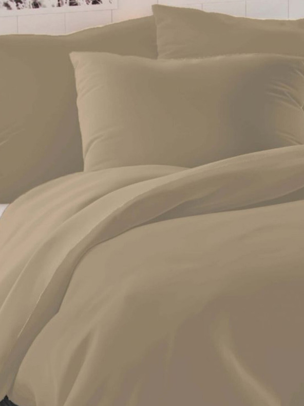 Kvalitex Satin French Bedding LUXURY COLLECTION 1+2, 200x200, 70x90cm Beige