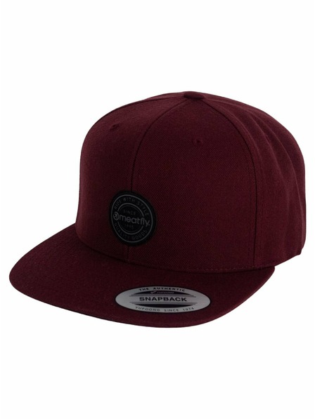 Meatfly Meatfly baseball cap Hornet Snapback Black Round/Maroon | Black | Size
