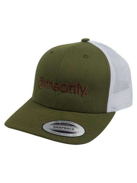 Meatfly Meatfly baseball cap MF Logo Trucker Buck/White | Green | Size