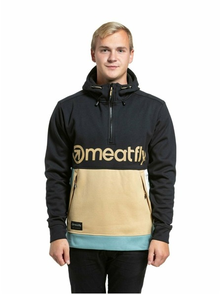 Meatfly Meatfly hanorac tehnic pentru bărbați Tason Light Brown