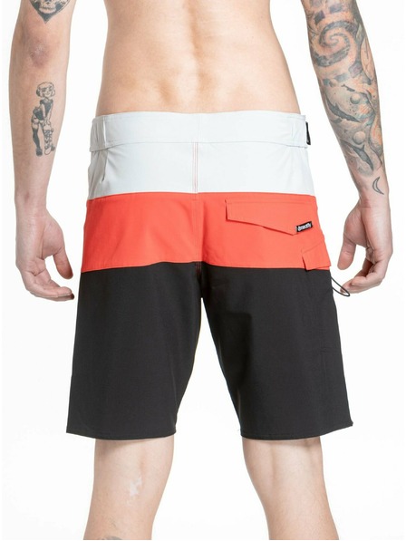 Meatfly Meatfly pantaloni scurți de baie Mitch 21" Roșu Portocaliu / Negru | Roșu | Mărime