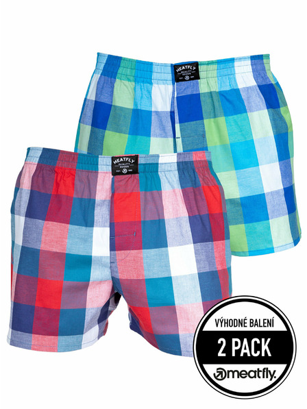 Meatfly Meatfly boxeri bărbătești Doug Navy Red / Green | Roșu | Mărime