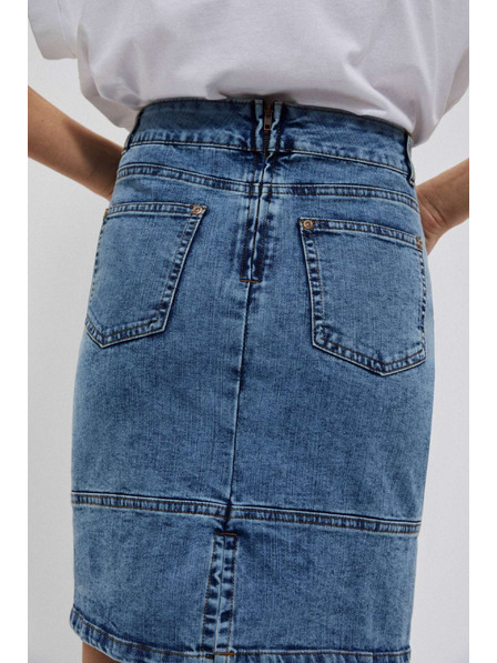 Moodo Fustă damă din denim albastră Moodo