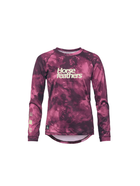 Horsefeathers Tricou de ciclism Deco roz pentru femei HORSEFEATHERS