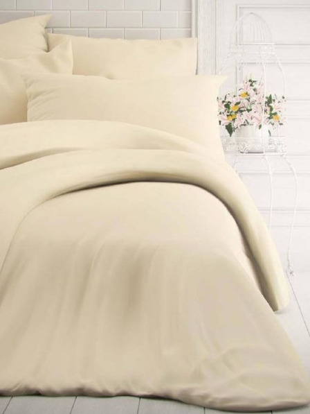 Kvalitex Lenjerie de pat din bumbac de culoare solidă franceză 240x200, 70x90cm alb închis