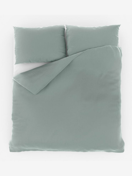 Kvalitex Lenjerie de pat din muselină franceză 200x200, 70x90cm verde deschis Kvalitex