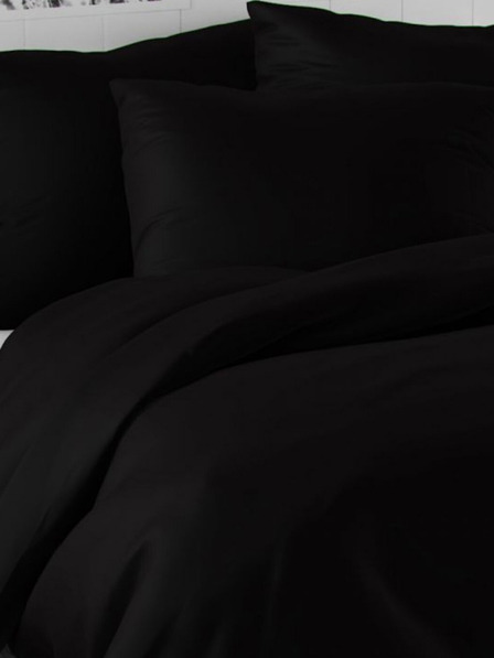 Kvalitex Satin French Bedding LUXURY COLLECTION 1+2, 200x200, 70x90cm Black