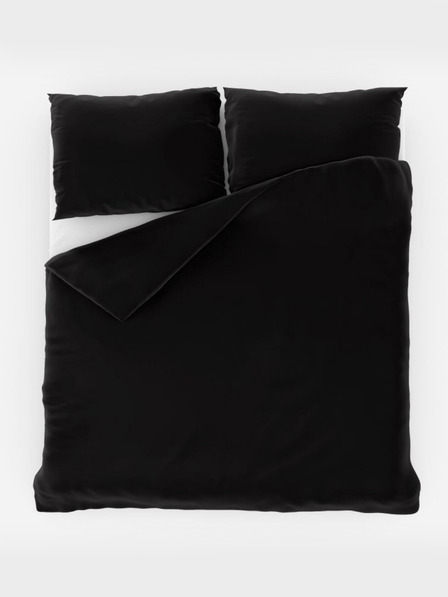 Kvalitex Satin French Bedding LUXURY COLLECTION 1+2, 200x200, 70x90cm Black