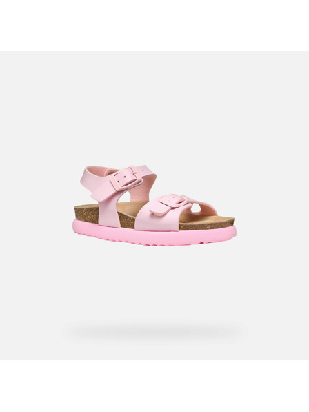 Geox Sandale roz pentru fete Geox Sandalubblebow