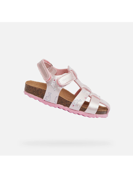 Geox Sandale roz pentru fete Geox Chalki