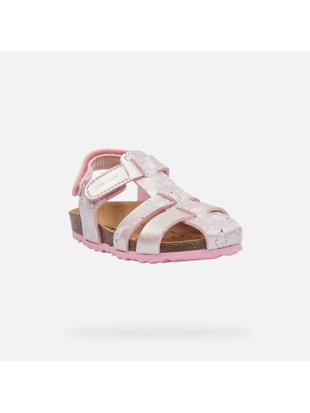 Geox Sandale roz pentru fete Geox Chalki
