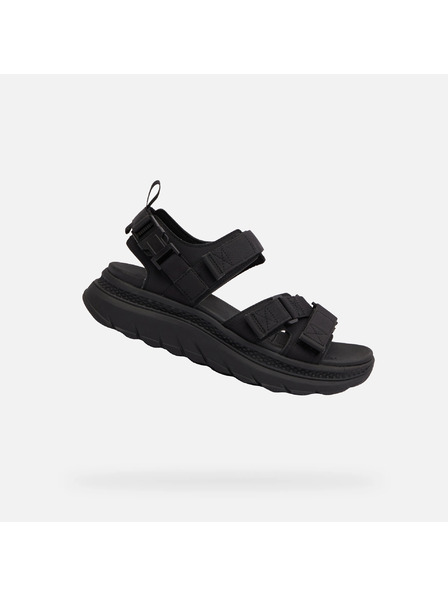Geox Sandale negre pentru bărbați Geox Spherica Actif X S
