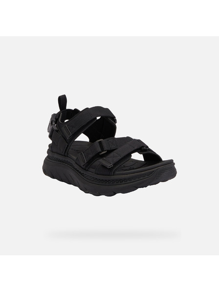 Geox Sandale negre pentru bărbați Geox Spherica Actif X S
