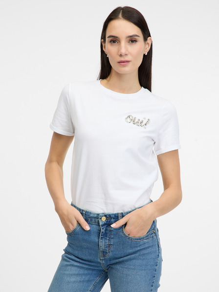 Orsay Tricou alb cu mânecă scurtă pentru doamne ORSAY