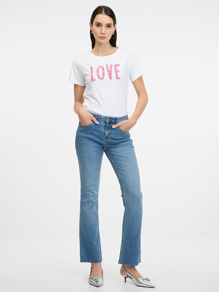 Orsay Tricou alb cu mânecă scurtă pentru doamne ORSAY