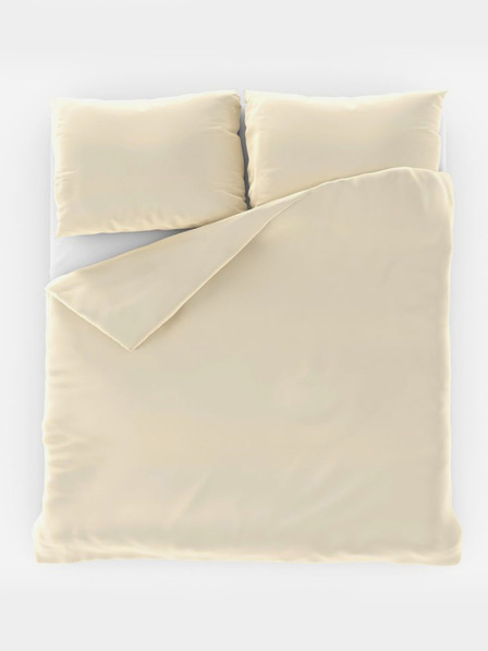 Kvalitex Lenjerie de pat din satin prelungită LUXURY COLLECTION 140x220, 70x90cm cremă