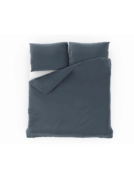 Kvalitex Lenjerie de pat din satin Luxury Collection 140x200, 70x90cm gri închis Kvalitex