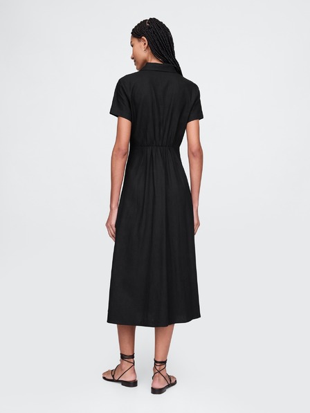 GAP Rochie maxi cămașă din in GAP