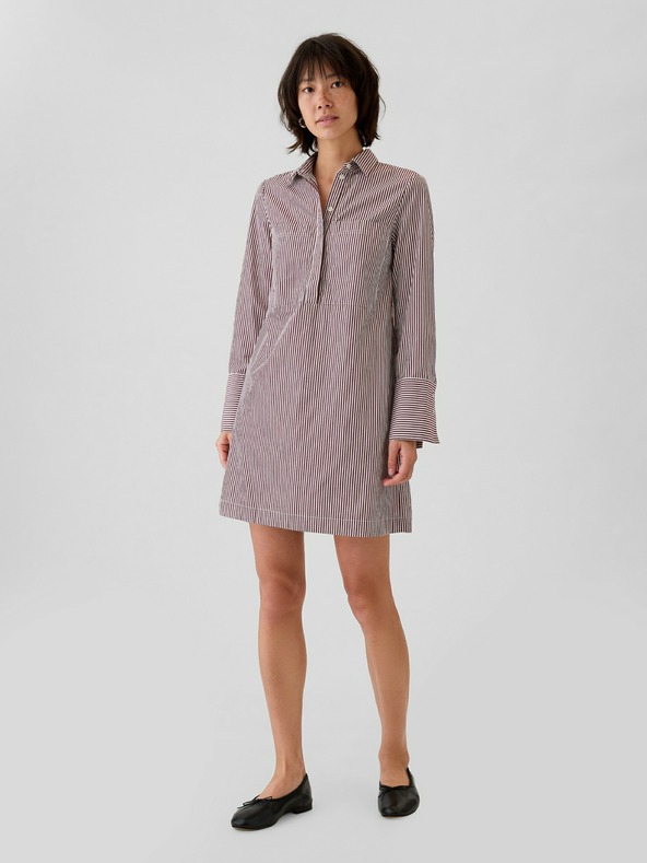 GAP Rochie mini cu cămașă în dungi GAP