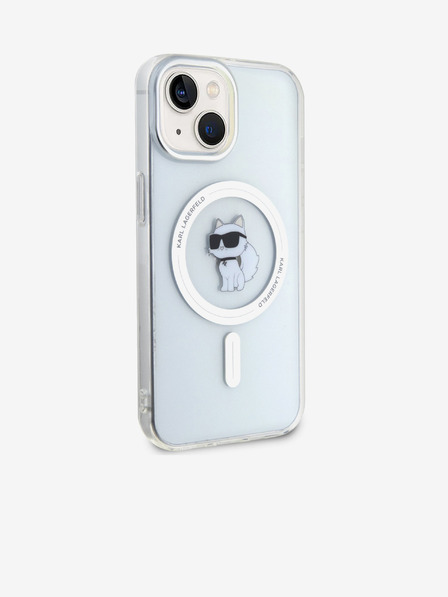 Karl Lagerfeld Karl Lagerfeld IML Choupette MagSafe Carcasă Spate pentru iPhone 15 Transparent