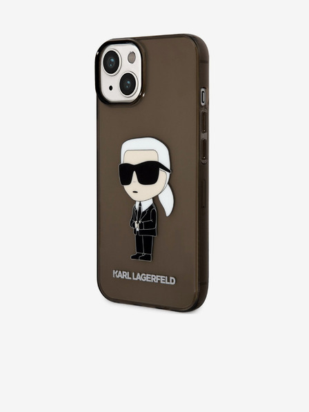 Karl Lagerfeld Karl Lagerfeld IML Ikonik NFT Carcasă Spate pentru iPhone 14 Plus Negru