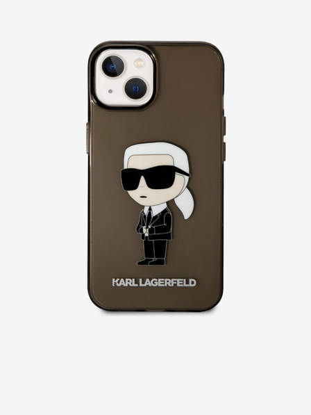 Karl Lagerfeld Karl Lagerfeld IML Ikonik NFT Carcasă Spate pentru iPhone 14 Plus Negru